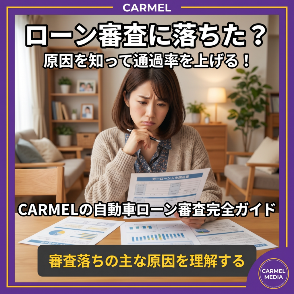 カーローン審査に落ちる原因TOP5と対策法